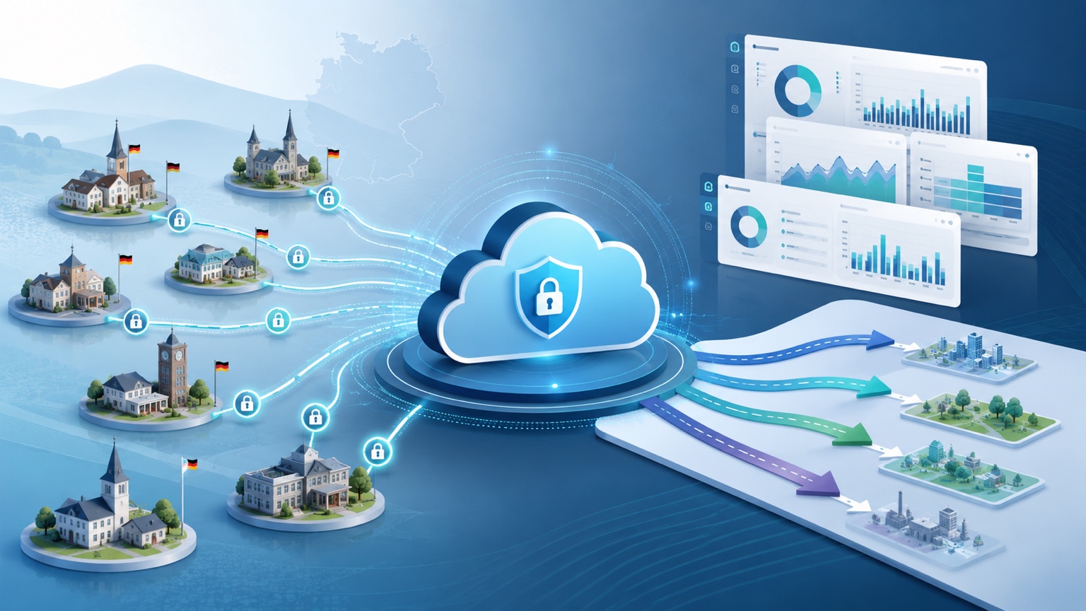 Sichere Cloud-Datenplattform für Städte und Kommunen